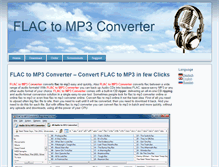 Tablet Screenshot of flac2mp3converter.org